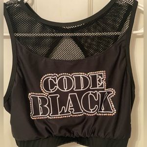 CHEER EXTREME ALLSTARS -Raleigh-CODE BLACK SPORTS BRA 🌹🌹🌹